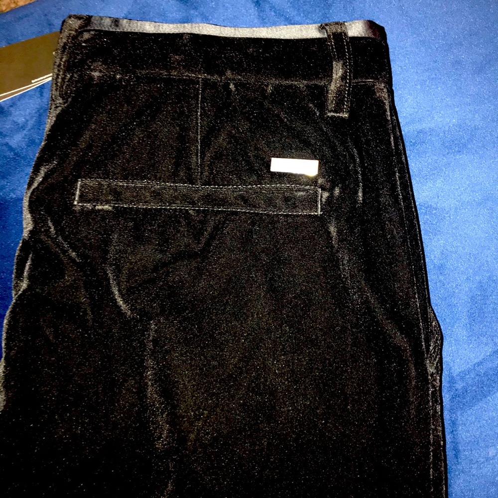 Armani Black Suede Pants